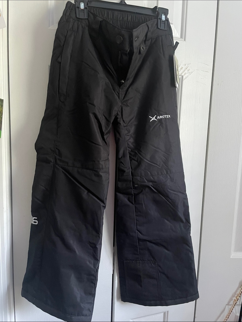 Arctix Kids Black Insulated Snow Pants with Logo